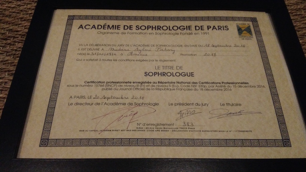 photo diplome Sylvie Tabary
