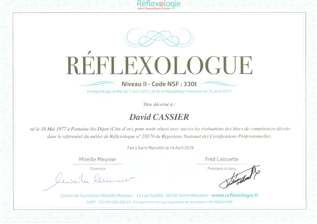photo diplome David Cassier