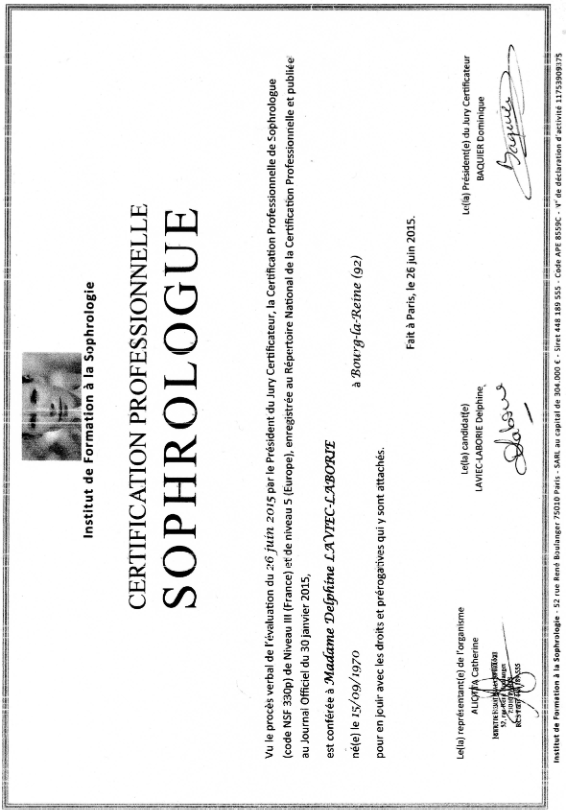 photo diplome Delphine LABORIE