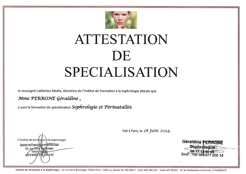 photo seance GERALDINE PERRONE