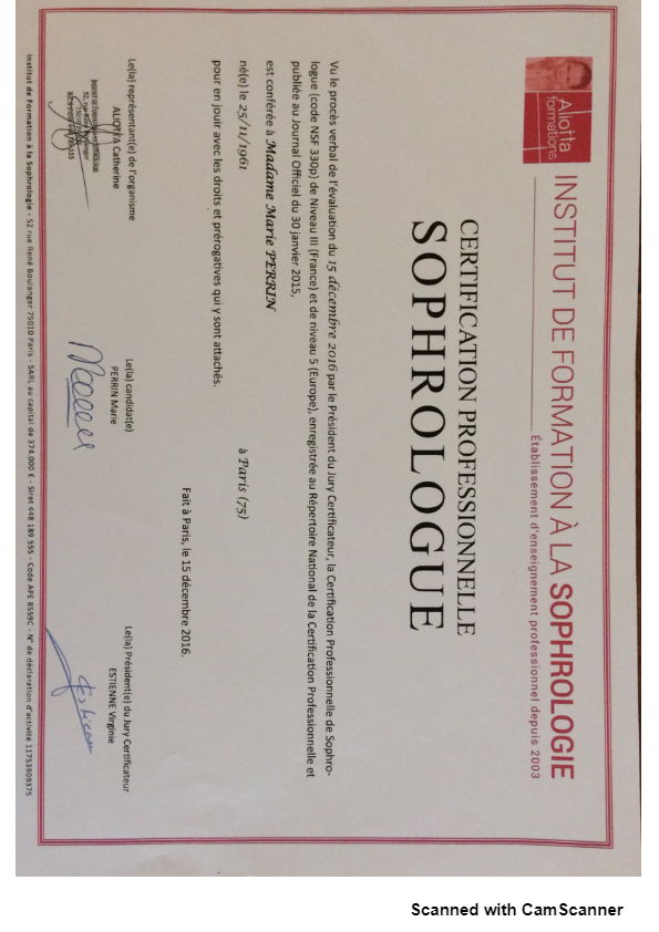 photo diplome Perrin Marie