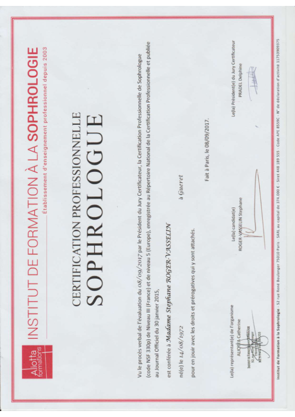 photo diplome Stéphane ROGER VASSELIN