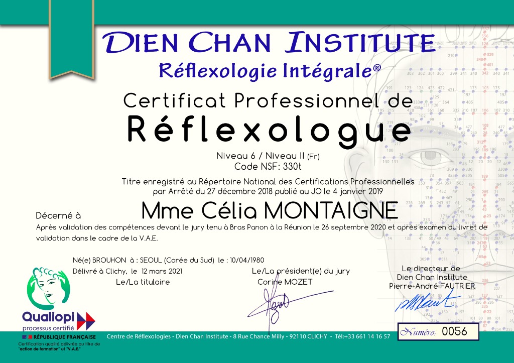 photo diplome Célia MONTAIGNE