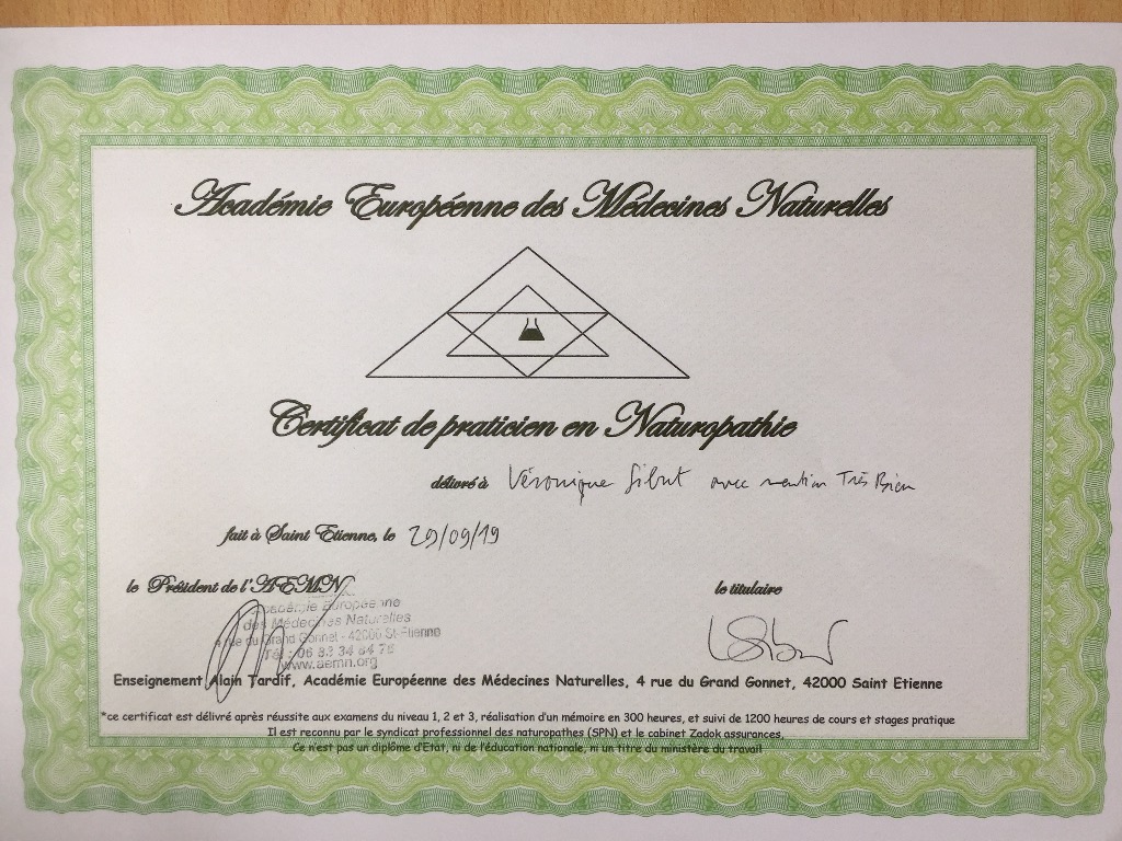 photo diplome Véronique SIBUT