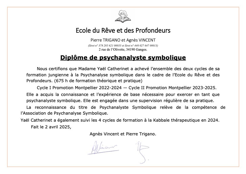 photo diplome Yaël Catherinet