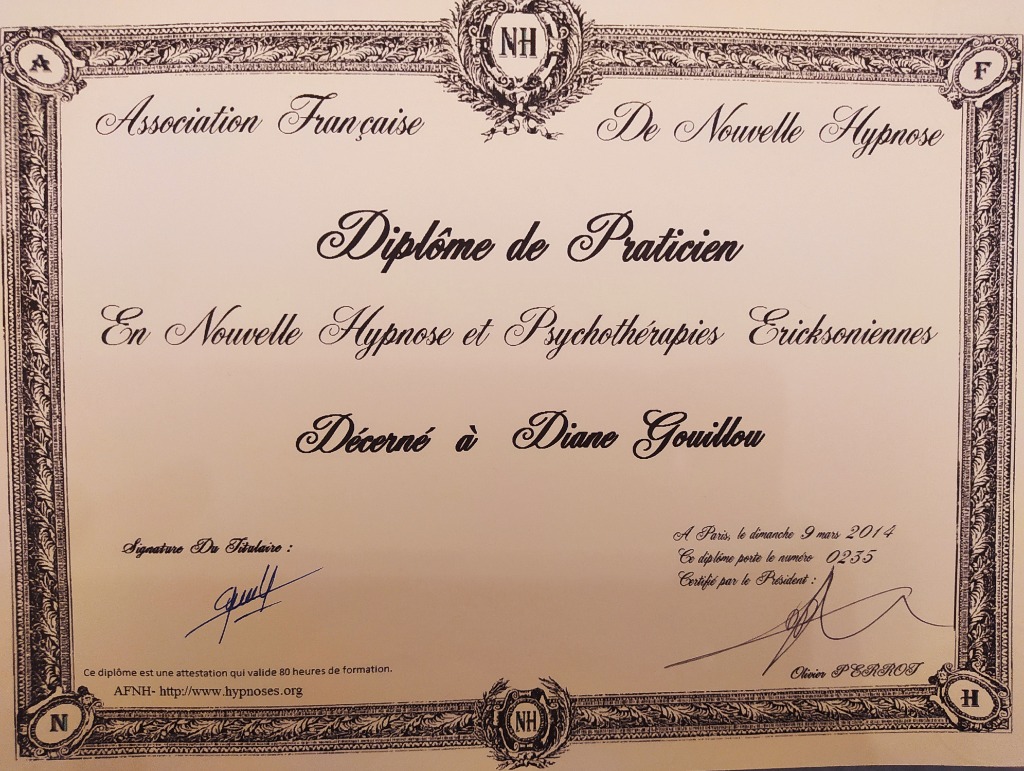 photo diplome Diane Gouillou