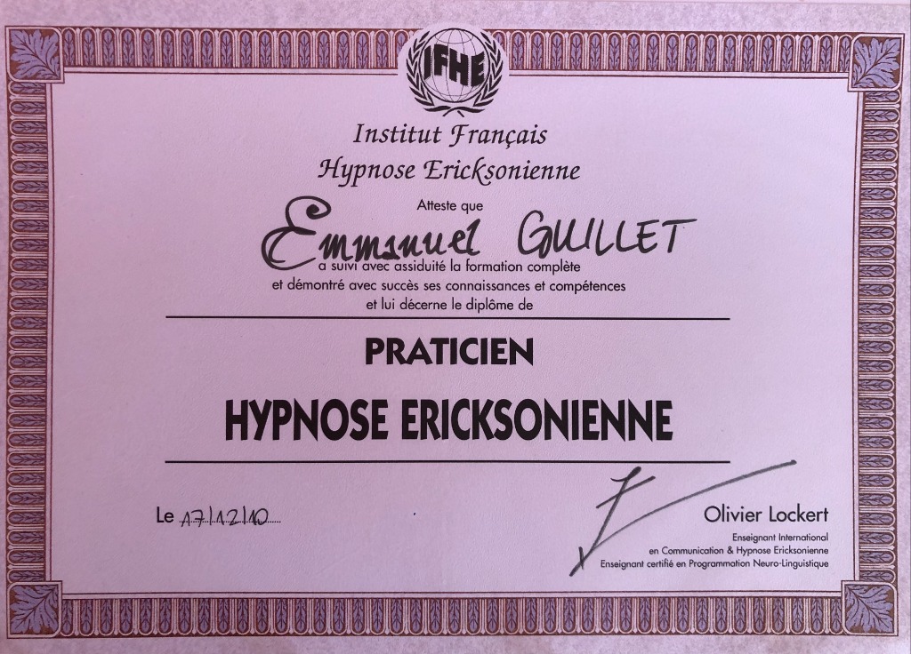 photo diplome GUILLET Emmanuel