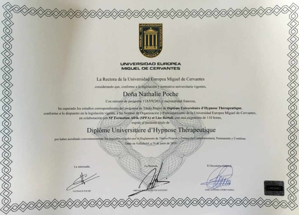 photo diplome POCHE Nathalie