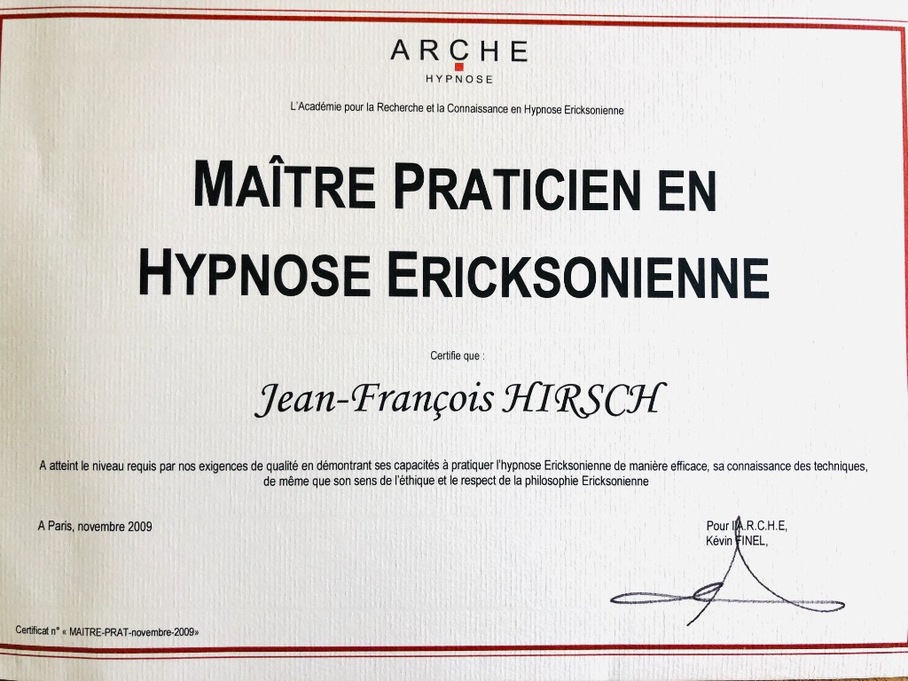 photo diplome Jean francois hirsch