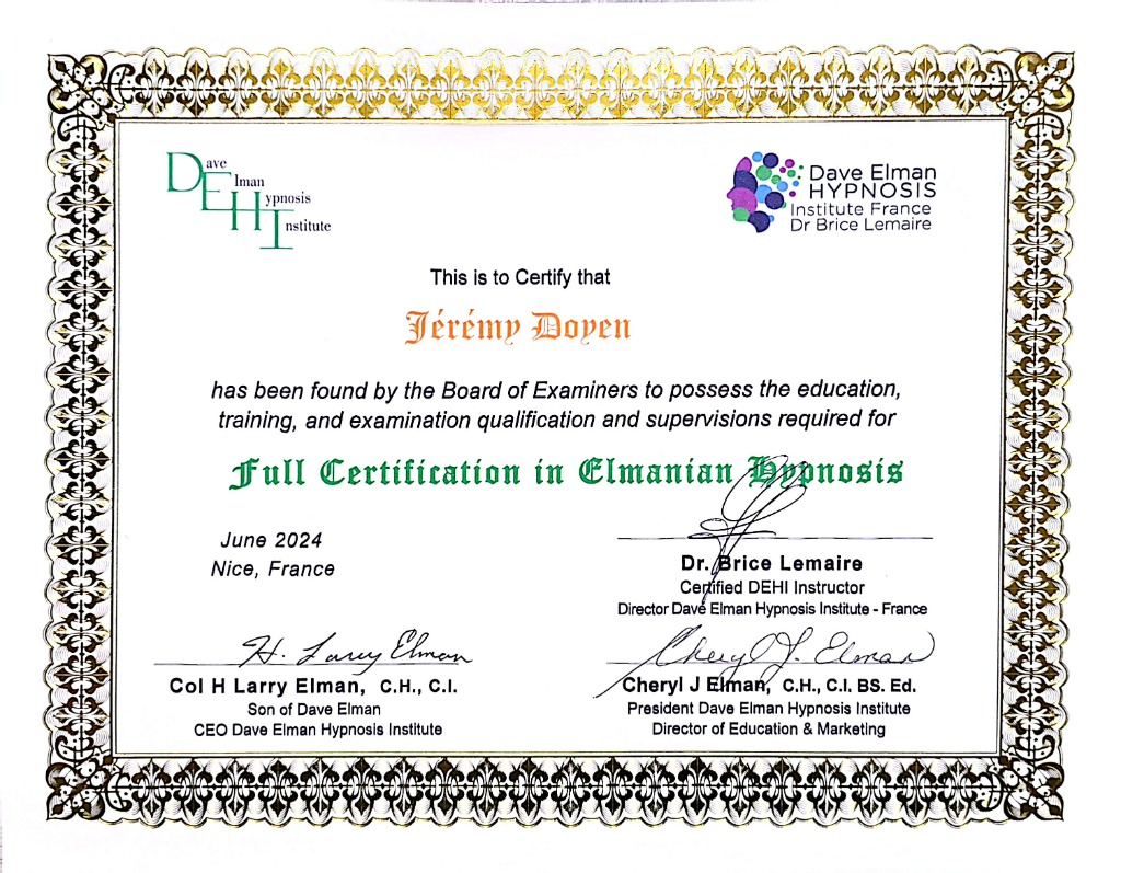 photo diplome Jérémy Doyen