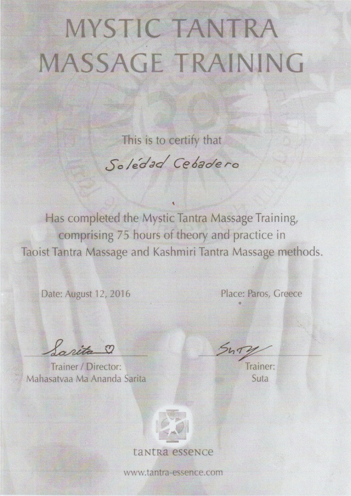 photo diplome Solédad CEBADERO