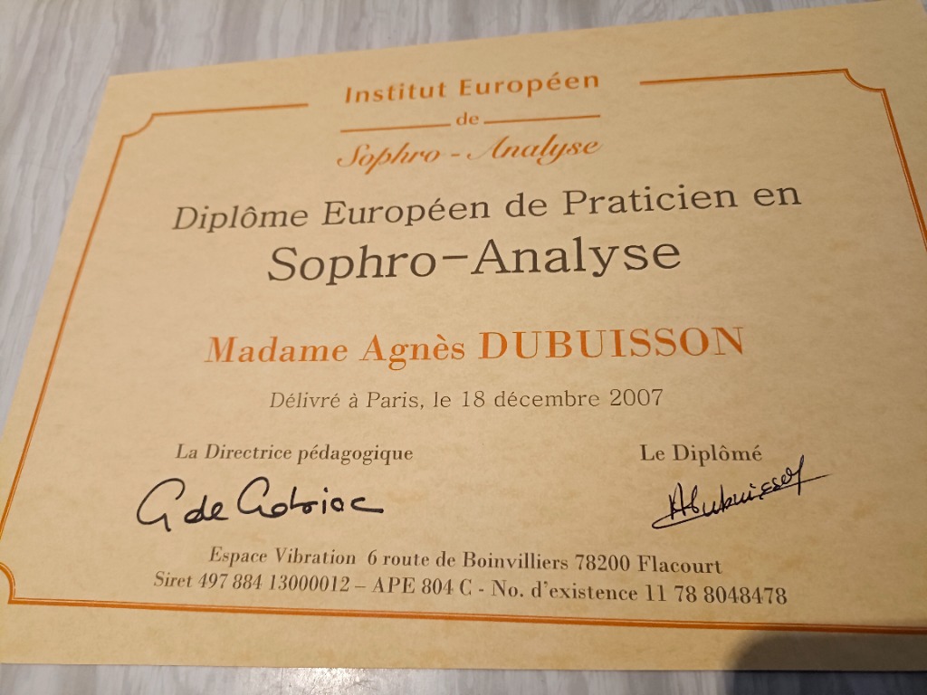 photo diplome AGNES DUBUISSON