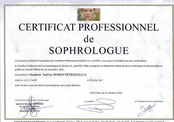 photo diplome Valérie Morin Petruzzella