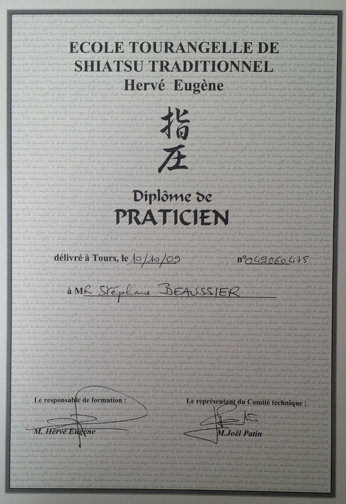 photo diplome Stéphane BEAUSSIER