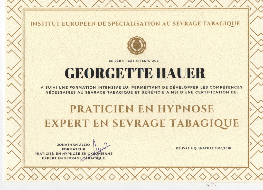 photo diplome Georgette Hauer