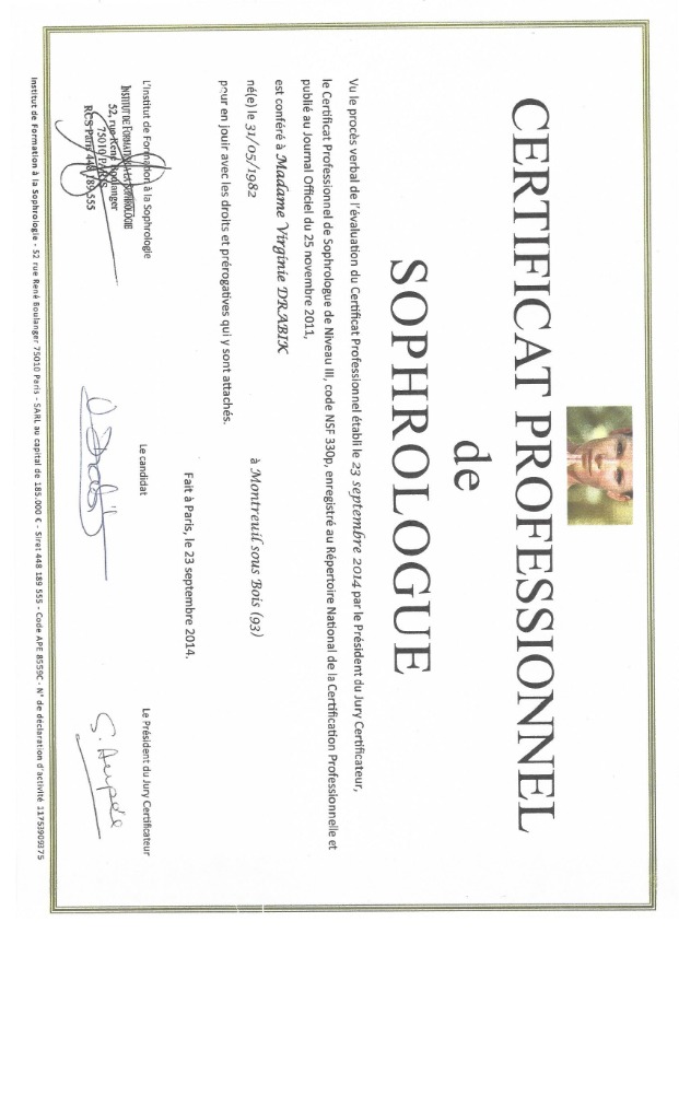 photo diplome Virginie DRABIK