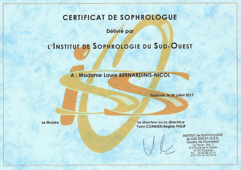 photo diplome Laure BERNARDINIS