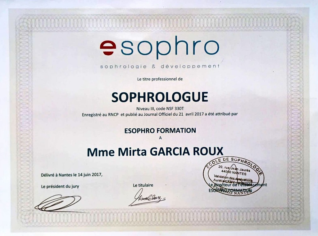 photo diplome Mirta Roux