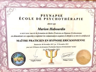 photo diplome Marion HABOURDIN