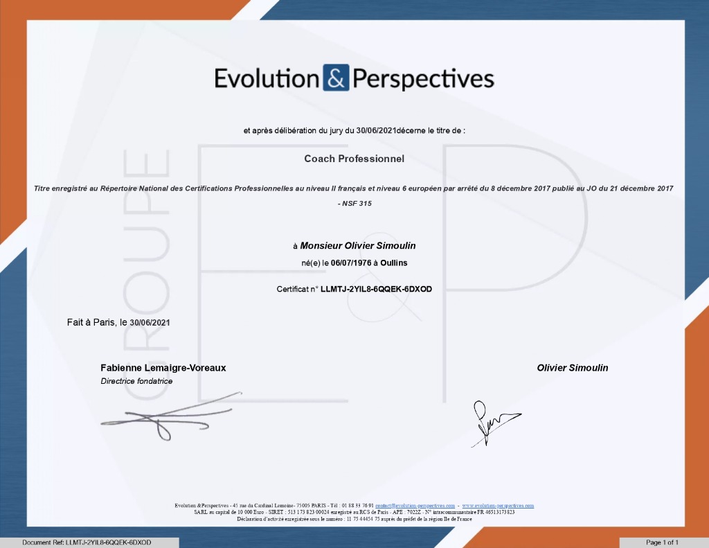 photo diplome Olivier  SIMOULIN
