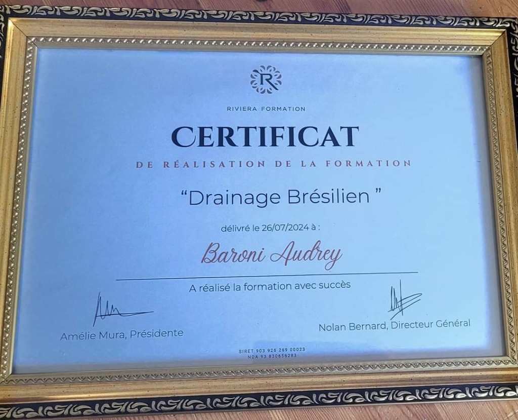 photo diplome Audrey Baroni