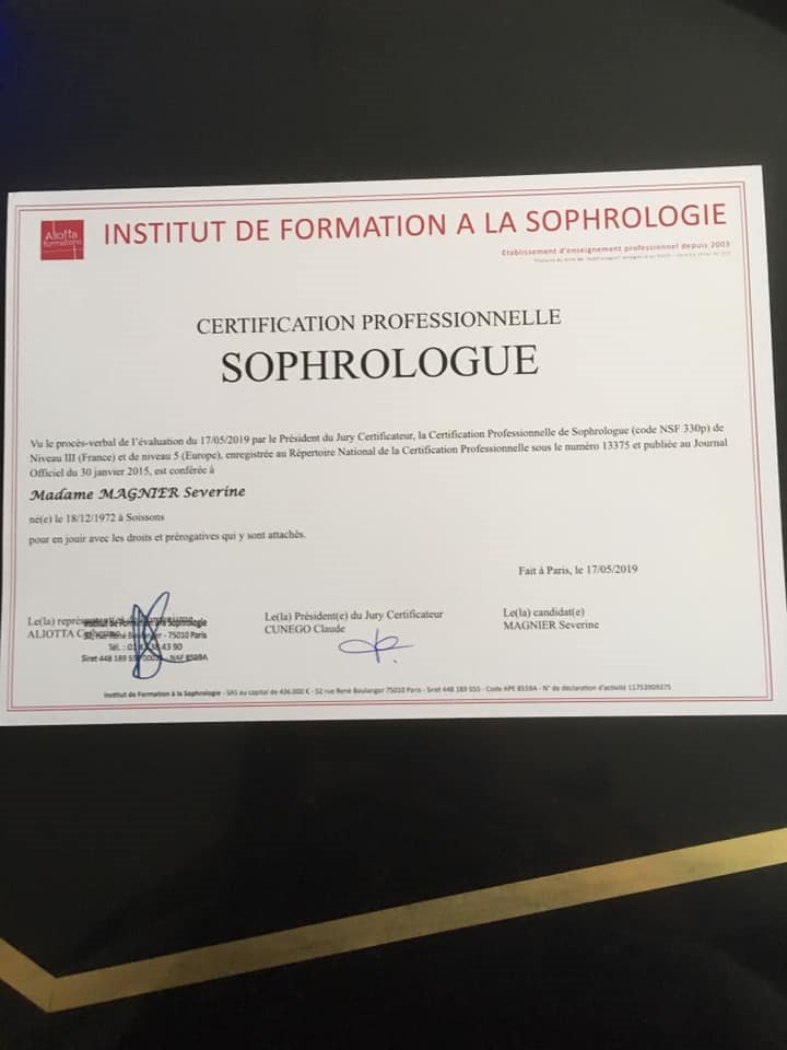 photo diplome Séverine MAGNIER 