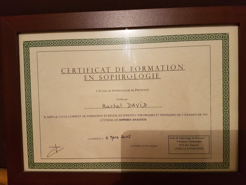 photo diplome Rachel David