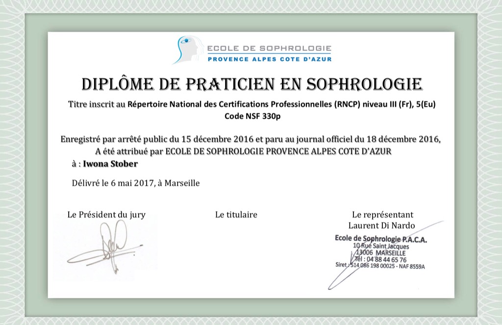 photo diplome Iwona Stober