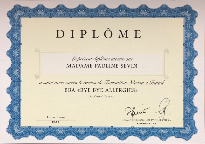 photo diplome Pauline Sevin