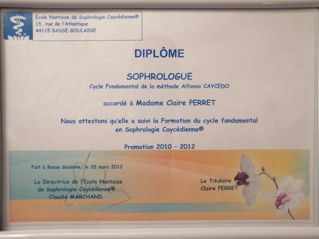 photo diplome Claire Perret