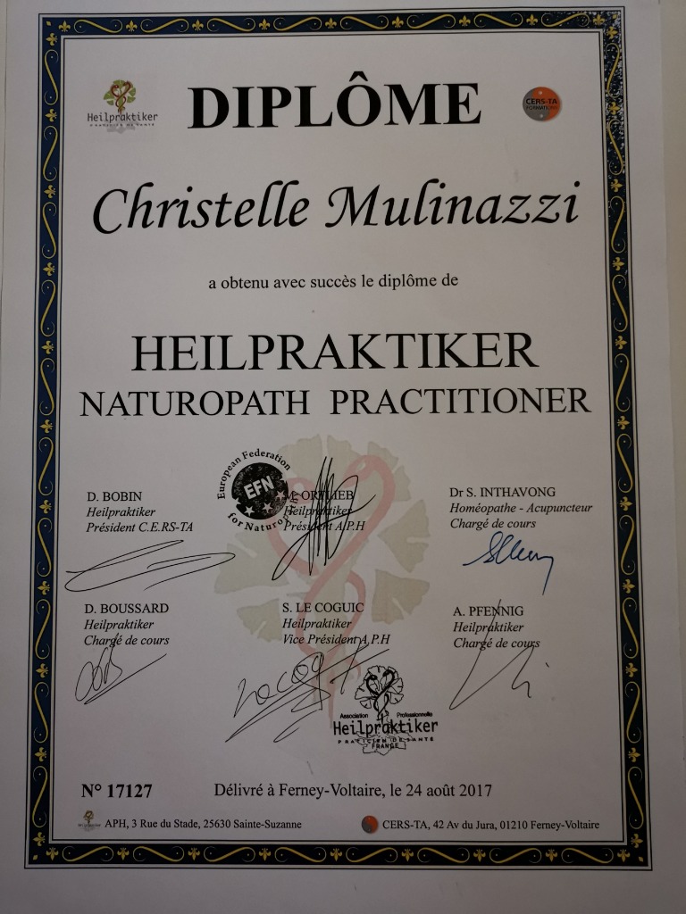 photo diplome Christelle Mulinazzi