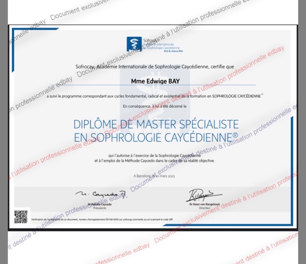 photo diplome Edwige BAY