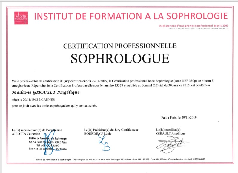 photo diplome Angélique  GIRAULT