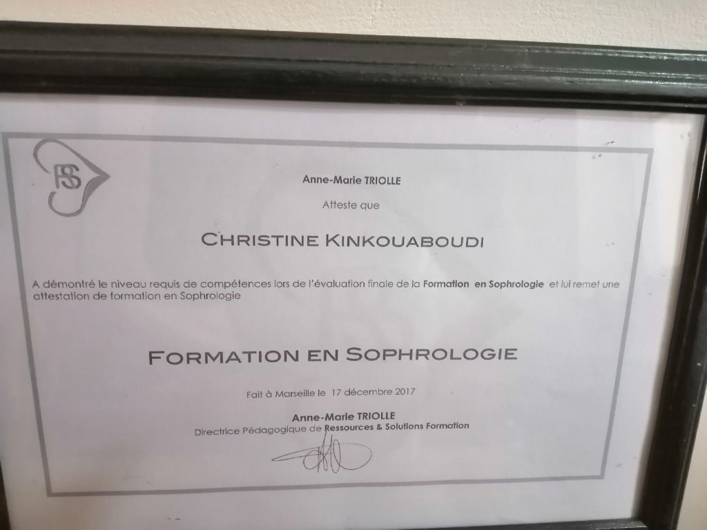 photo diplome CHRISTINE KINKOUABOUDI 