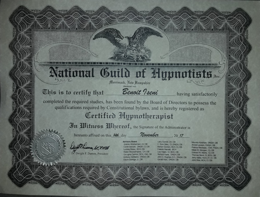 photo diplome Benoit Iseni