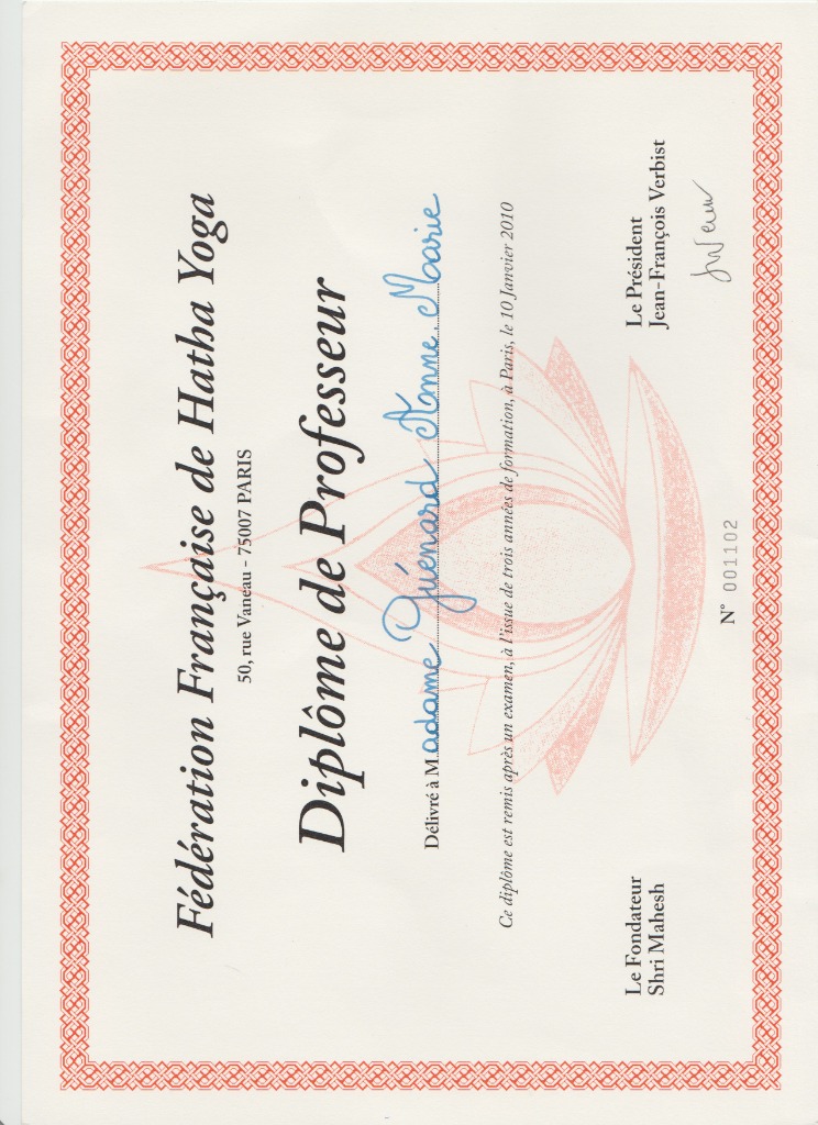 photo diplome Anne-Marie Guénard 