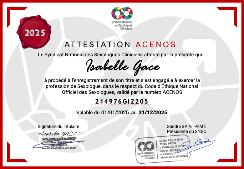 photo diplome Isabelle GACE 