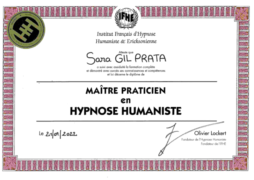 photo diplome Sara GIL PRATA