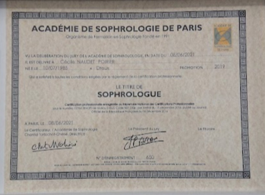 photo diplome Cécile POIRIER