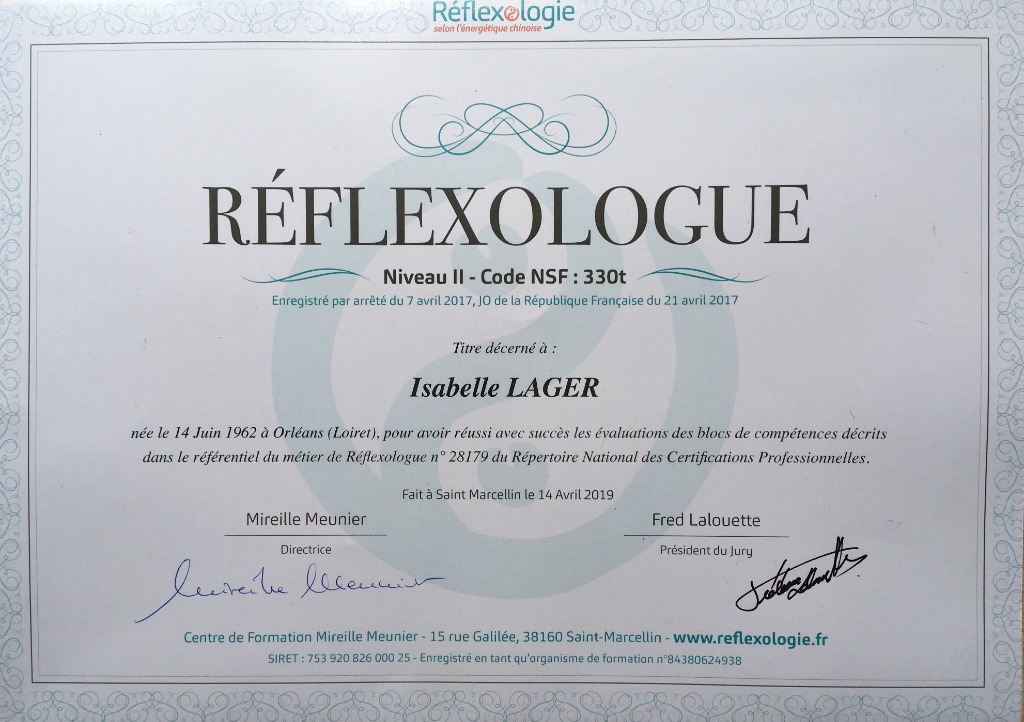 photo diplome LAGER ISABELLE