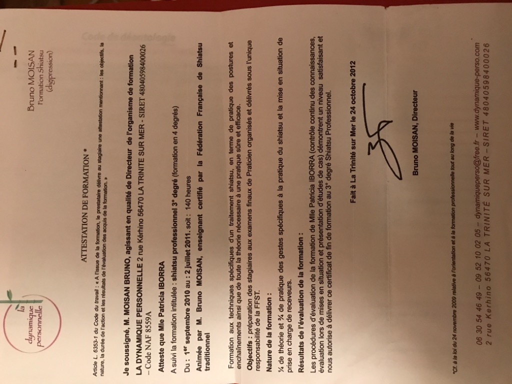 photo diplome Patricia Iborra 