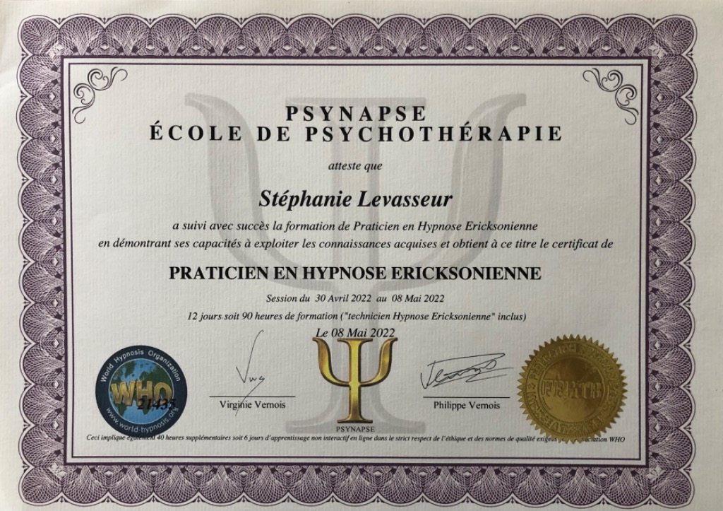 photo diplome Stephanie Levasseur