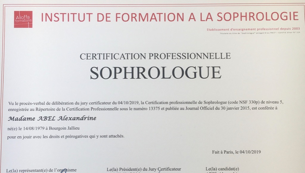 photo diplome Alexandrine ABEL 