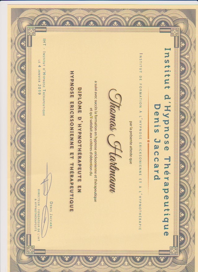 photo diplome Thomas Hartmann