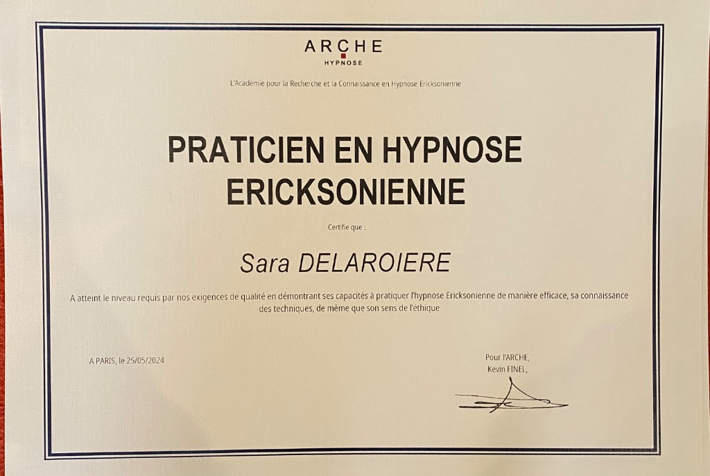 photo diplome Sara DELAROIERE