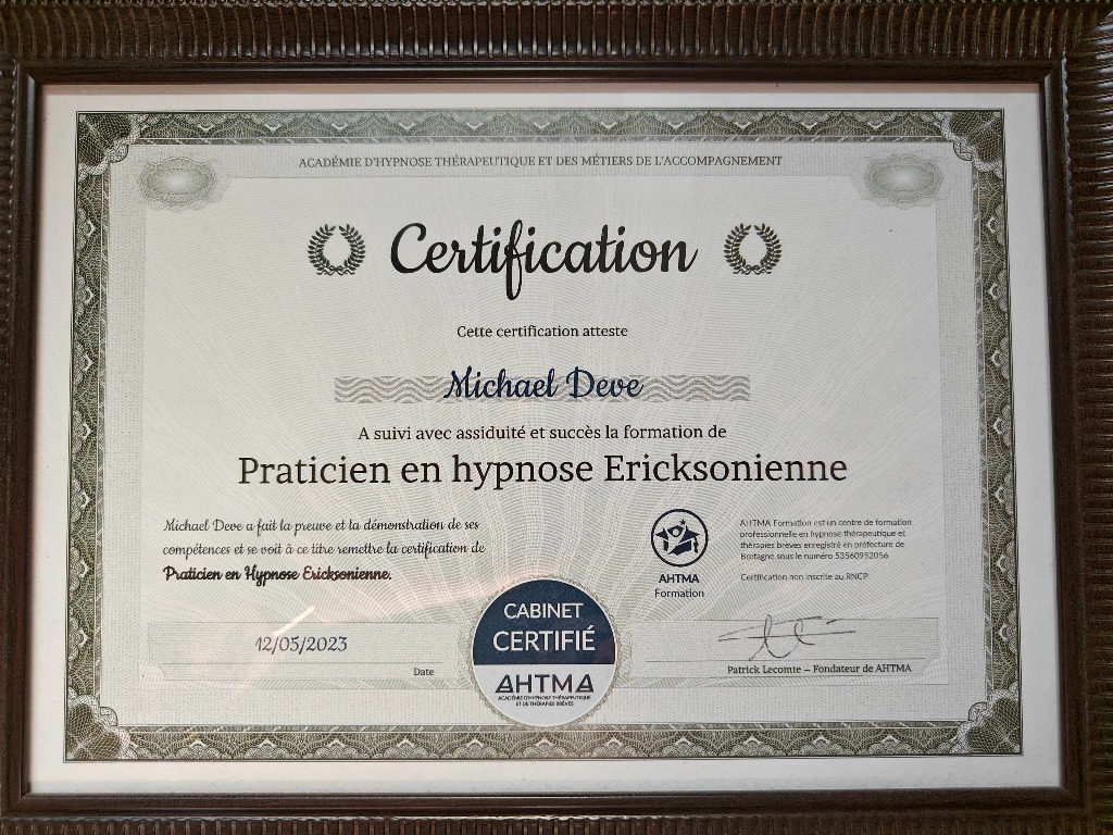 photo diplome Michael Dévé