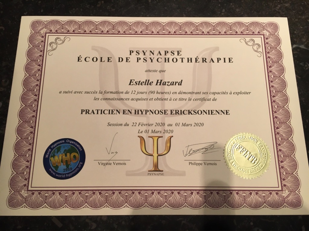 photo diplome Estelle HAZARD 