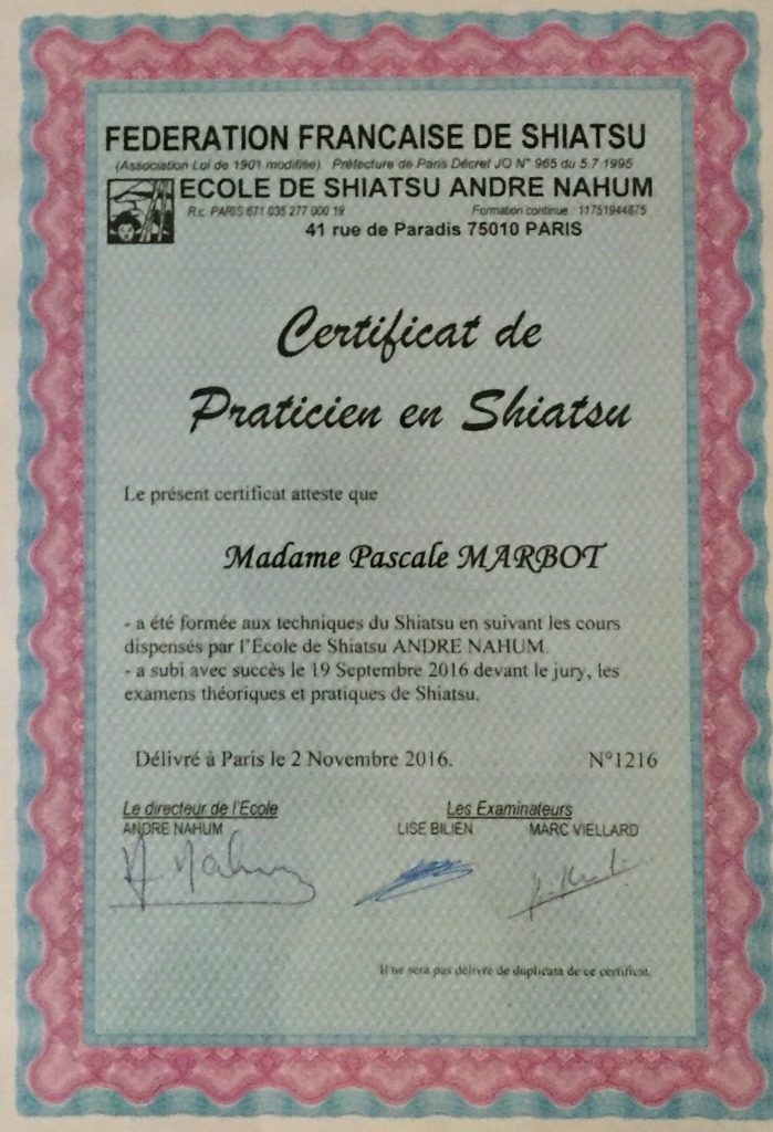 photo diplome Pascale Marbot
