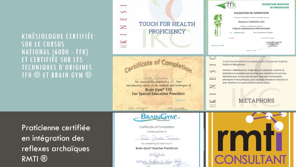 photo diplome Serenivie - Julie Dondon