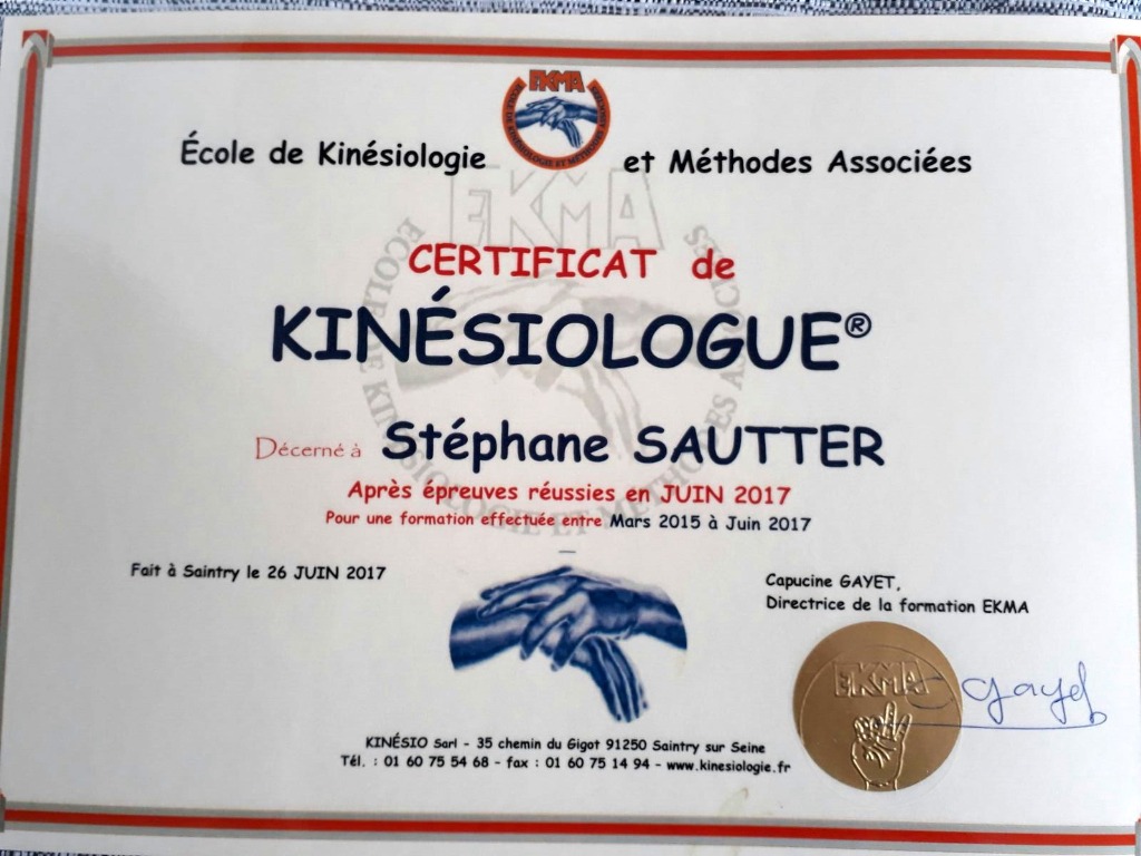 photo diplome Stéphane SAUTTER
